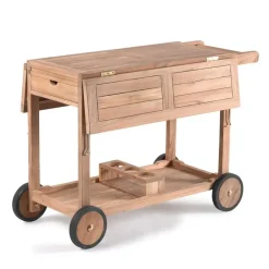 Gescova Bijzettafel met wieltjes Clifton - 105 x 91 x 78 cm - Teakhout Online