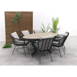 Garden Impressions GI Margriet / Edison Ovale 6-delige Tuinset - 220 x 115 cm Hot