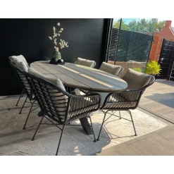 Garden Impressions GI Margriet / Edison Ovale 6-delige Tuinset - 220 x 115 cm Hot