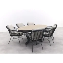 Garden Impressions GI Margriet / Edison Ovale 6-delige Tuinset - 220 x 115 cm Hot