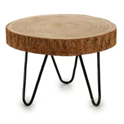 Giftdecor Giftdeco Bijzettafel - hout - rond - 20 cm New