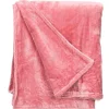 Giftdecor Fleece plaid - roze - polyester - 130 x 160 cm Outlet