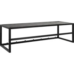 Giga Living Giga Meubel Kapstok Zwart - Metaal - 28x77x22cm - Kapstok Bronx