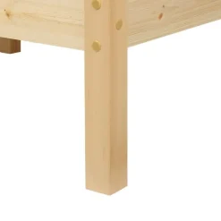 Beliani GIVERNY - Bed - Lichthout - 90 x 200 cm - Dennenhout Clearance