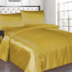 Zavelo Glanzend Satijnen Dekbedovertrek Beauty Silk Goud-2-persoons (200 x... Sale