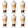 Glasmark Caffe Latte macchiato glazen Paris - glas - 6x - 250 ml New