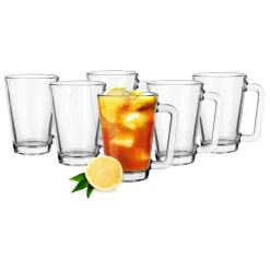 Glasmark Theeglazen/koffie glazen Toscane - glas - 6x stuks - 250 ml Outlet