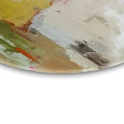 Reinders Glasschilderij Abstracte harmonie - Ø 70cm - Bont Outlet