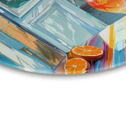 Reinders Glasschilderij Aperol in de zon - Ø 50cm - Bont