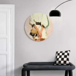 Reinders Glasschilderij Italiaanse looks - Ø 50cm - Beige Sale