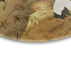 Reinders Glasschilderij Kraanvogels - Ø 50cm - Goudkleurig Clearance