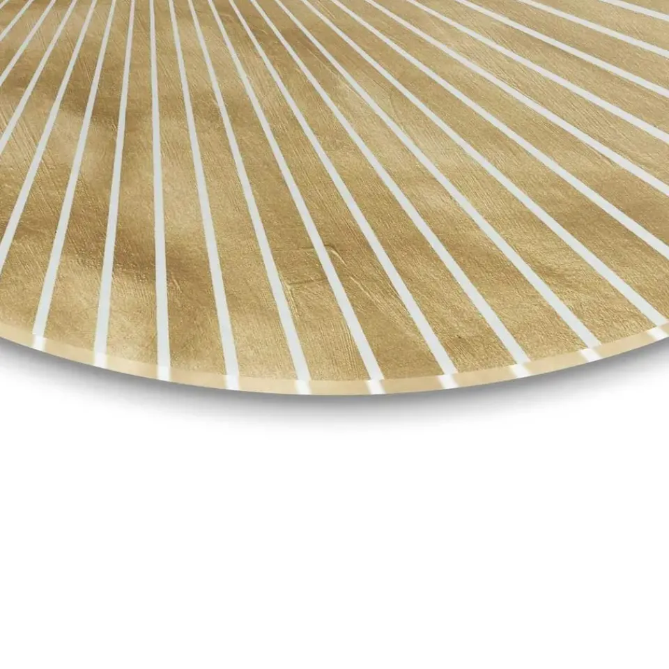 Reinders Glasschilderij Maan - Ø 50cm - Goudkleurig Best