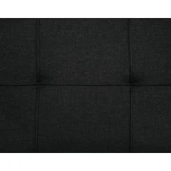 Beliani GLOMMA - Slaapbank 3-zits - Zwart - Polyester New