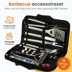 Goliving Barbecue Accessoireset - BBQ Gereedschap - 25 Barbecue Accessoires Best