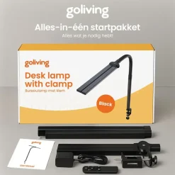 Goliving Bureaulamp met Klem - 78 CM - LED Dimbaar - Touch Bediening Sale