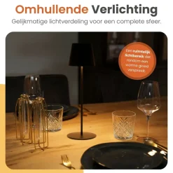 Goliving Chroma Tafellamp Oplaadbaar – Draadloos en Dimbaar – Touch – Nachtlamp Sale