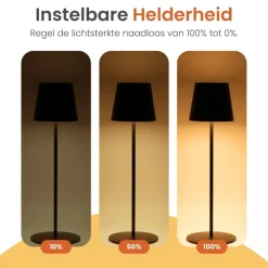 Goliving Chroma Tafellamp Oplaadbaar – Draadloos en Dimbaar – Touch – Nachtlamp Sale