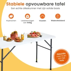 Goliving Inklapbare Tafel – Klaptafel – Campingtafel – Vouwtafel Buiten Best