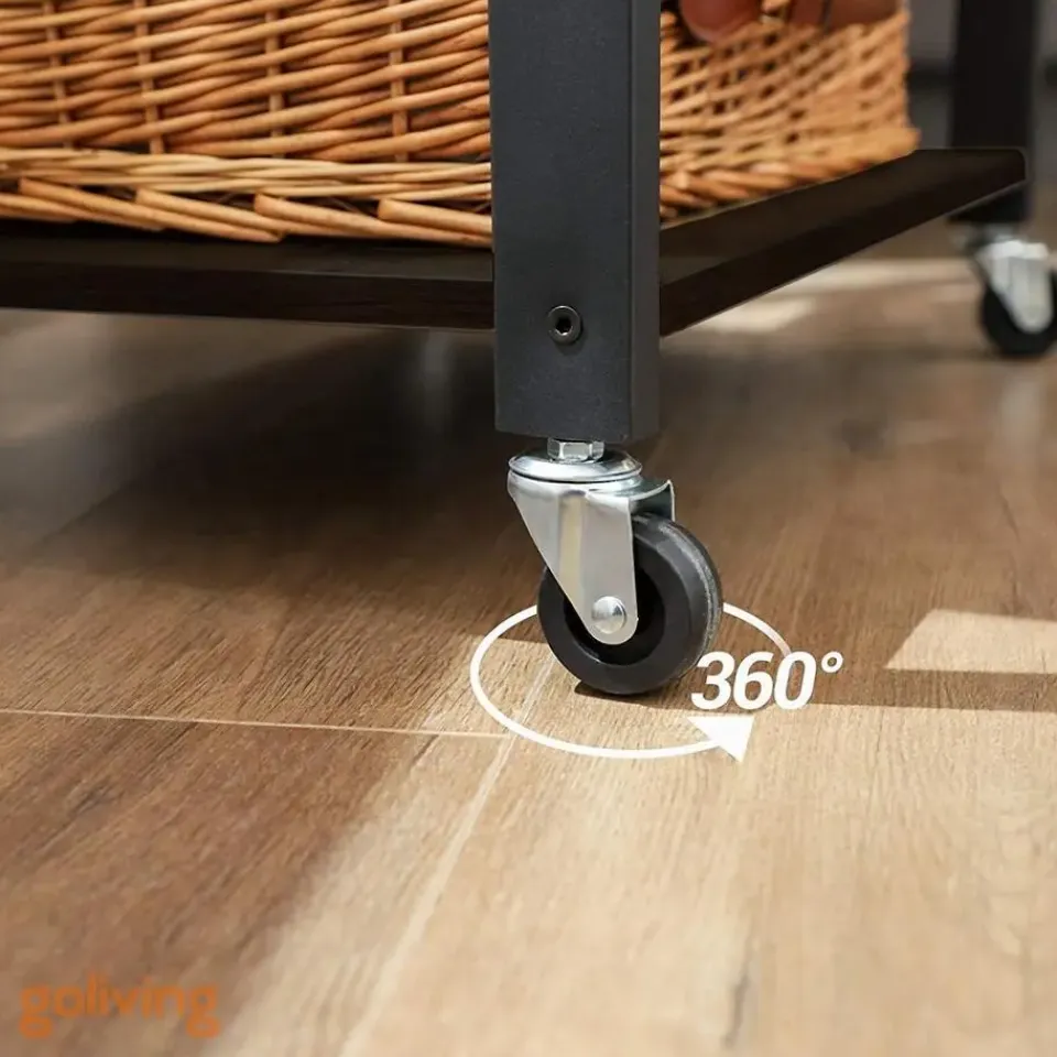 Goliving Keukentrolley - Keukenkast - Keukenrek - Keuken Organizer - Zwart Best