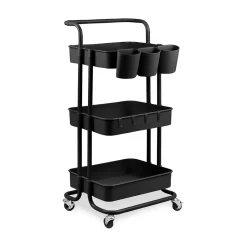 Goliving Keukentrolley op wieltjes - Serveerwagen - Keuken Trolley - Met Bakjes Clearance