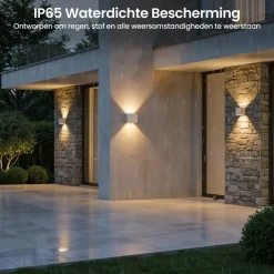 Goliving lamp – Wandlamp - Buitenlamp - LED-verlichting waterdicht - 10x10x10 cm Discount