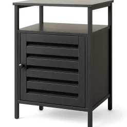 Goliving Nachtkastje - 40 x 40 x 60 cm - Opbergkastje - Bijzettafel - Zwart Hot