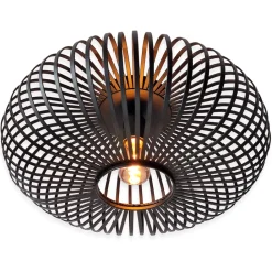 Goliving Plafondlamp - Plafonnière - E27 - Metaal - Ø 40 cm - Zwart Hot