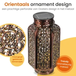 Goliving Solar Tafellamp Spark – 2 Stuks – LED Buitenverlichting Zonne-energie Clearance