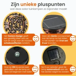 Goliving Solar Tafellamp Spark – 2 Stuks – LED Buitenverlichting Zonne-energie Clearance