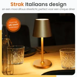 Goliving Tafellamp Oplaadbaar – Draadloos en dimbaar – Moderne touch lamp Online