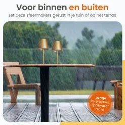 Goliving Tafellamp Oplaadbaar – Draadloos en dimbaar – Moderne touch lamp Online