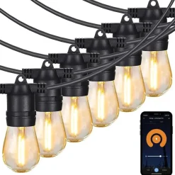 Gologi lichtsnoer buiten en binnen - Lichtslinger 15M - Tuinverlichting LED Hot