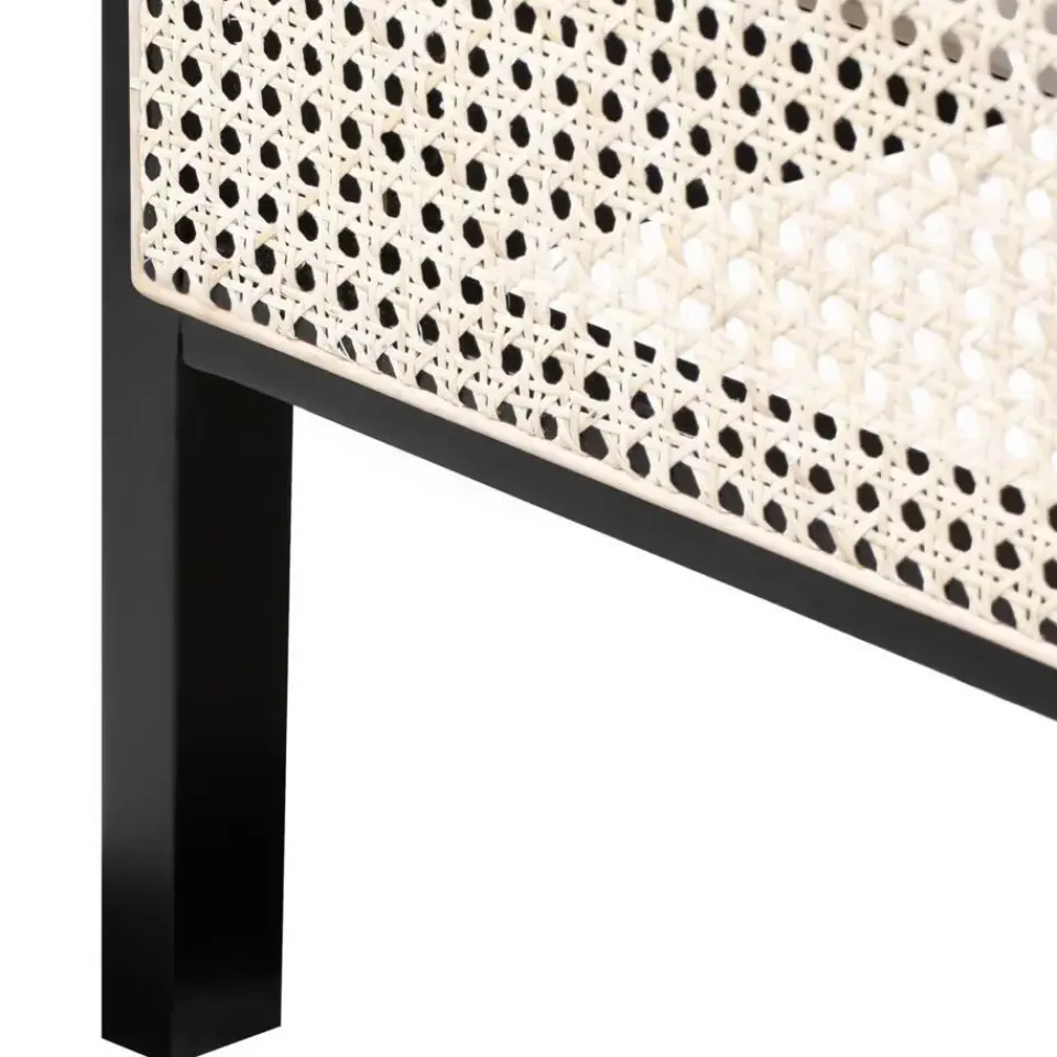 Beliani GONFARON - Tweepersoonsbed - Zwart - 140 x 200 cm - Dennenhout Online