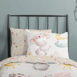 Good Morning Goodmorning Peuter Koala’s en Uiltjes Dekbedovertrek Zand-Junior (120 x 150 cm) Outlet