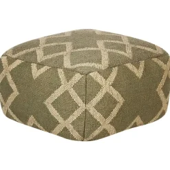 Beliani GOPI - Poef - Groen - Jute Outlet