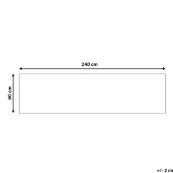 Beliani GORDES - Loper tapijt - Beige/Blauw - 80 x 240 cm - Polyester New