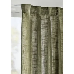 Leen Bakker Gordijn Dante - groen - 140x280 cm (1 stuk) Outlet