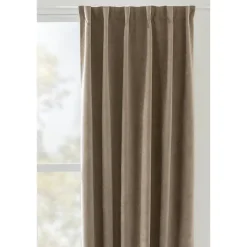 Leen Bakker Gordijn Fabian - bruin - 135x280 cm (1 stuk) Outlet