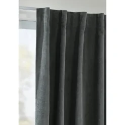 Leen Bakker Gordijn Fabian - donkergrijs - 135x280 cm (1 stuk) Sale