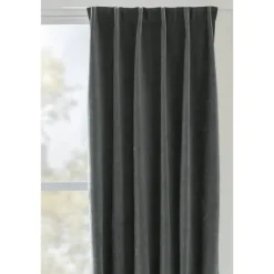 Leen Bakker Gordijn Fabian - donkergrijs - 135x280 cm (1 stuk) Sale
