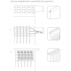 Leen Bakker Gordijn Luca - bruin - 140x280 cm (1 stuk) Discount