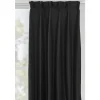 Leen Bakker Gordijn Luca - zwart - 140x280 cm (1 stuk) Clearance