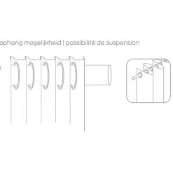 Leen Bakker Gordijn Mila - grijs - 140x280 cm (1 stuk) Discount