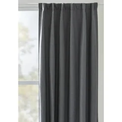 Leen Bakker Gordijn Miran - donkergrijs - 140x280 cm (1 stuk) New