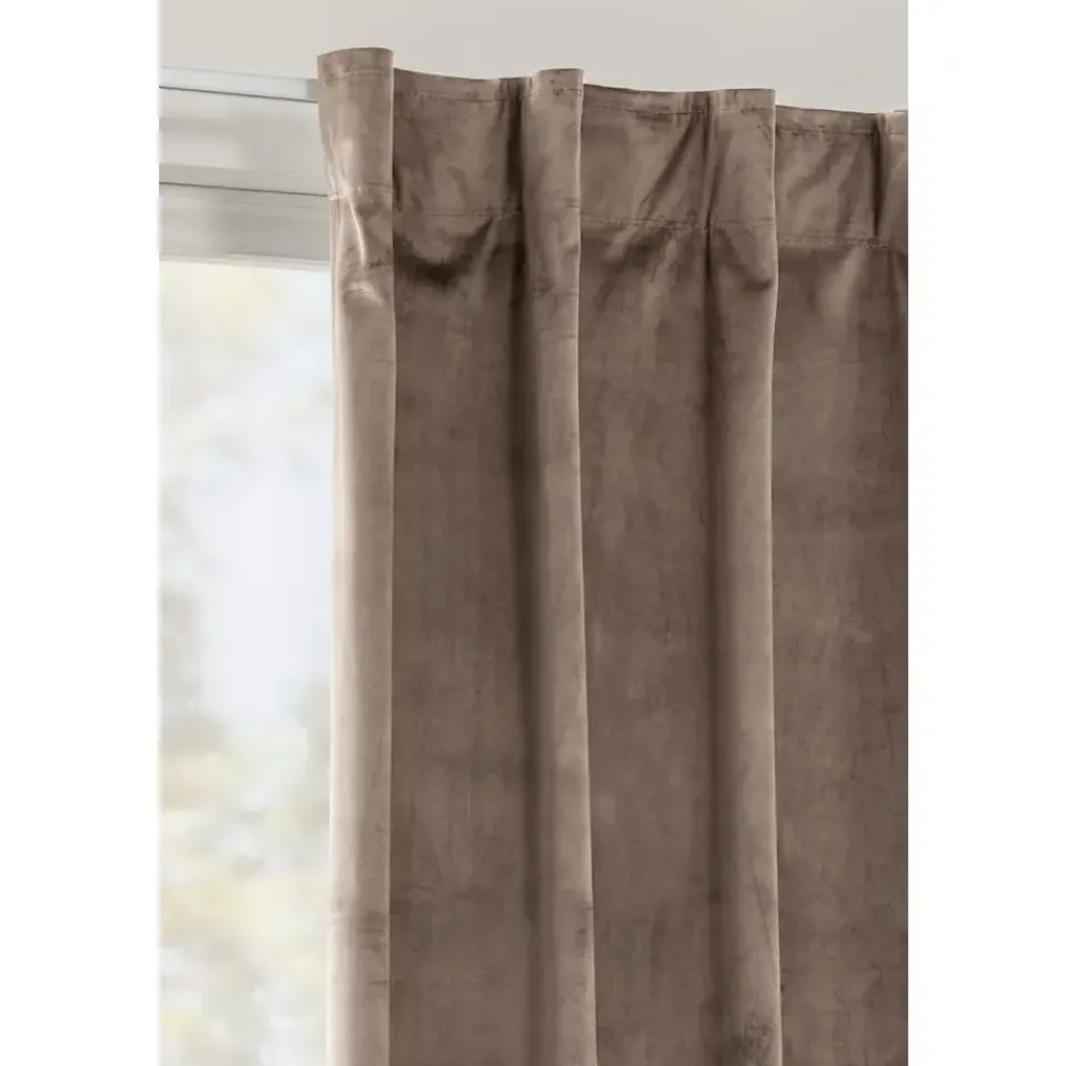 Leen Bakker Gordijn Yara - taupe - 140x280 cm (1 stuk) Best