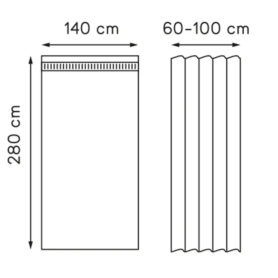 Leen Bakker Gordijn Yara - taupe - 140x280 cm (1 stuk) Best
