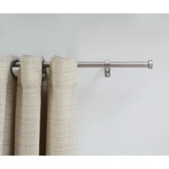 ACAZA Gordijnroede - Uitschuifbaar - Stang van 125-240 cm - Zilver Clearance