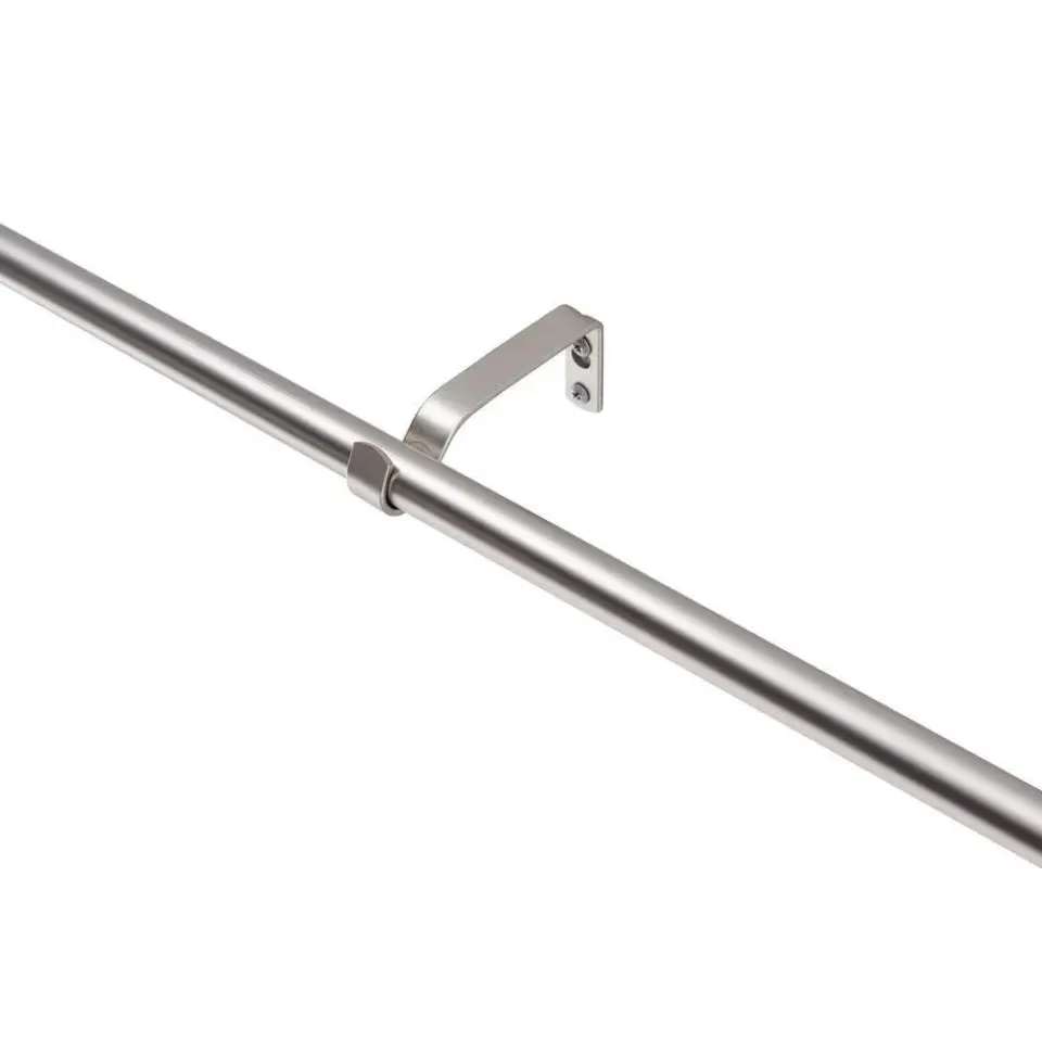 ACAZA Gordijnroede - Uitschuifbaar - Stang van 125-240 cm - Zilver Clearance
