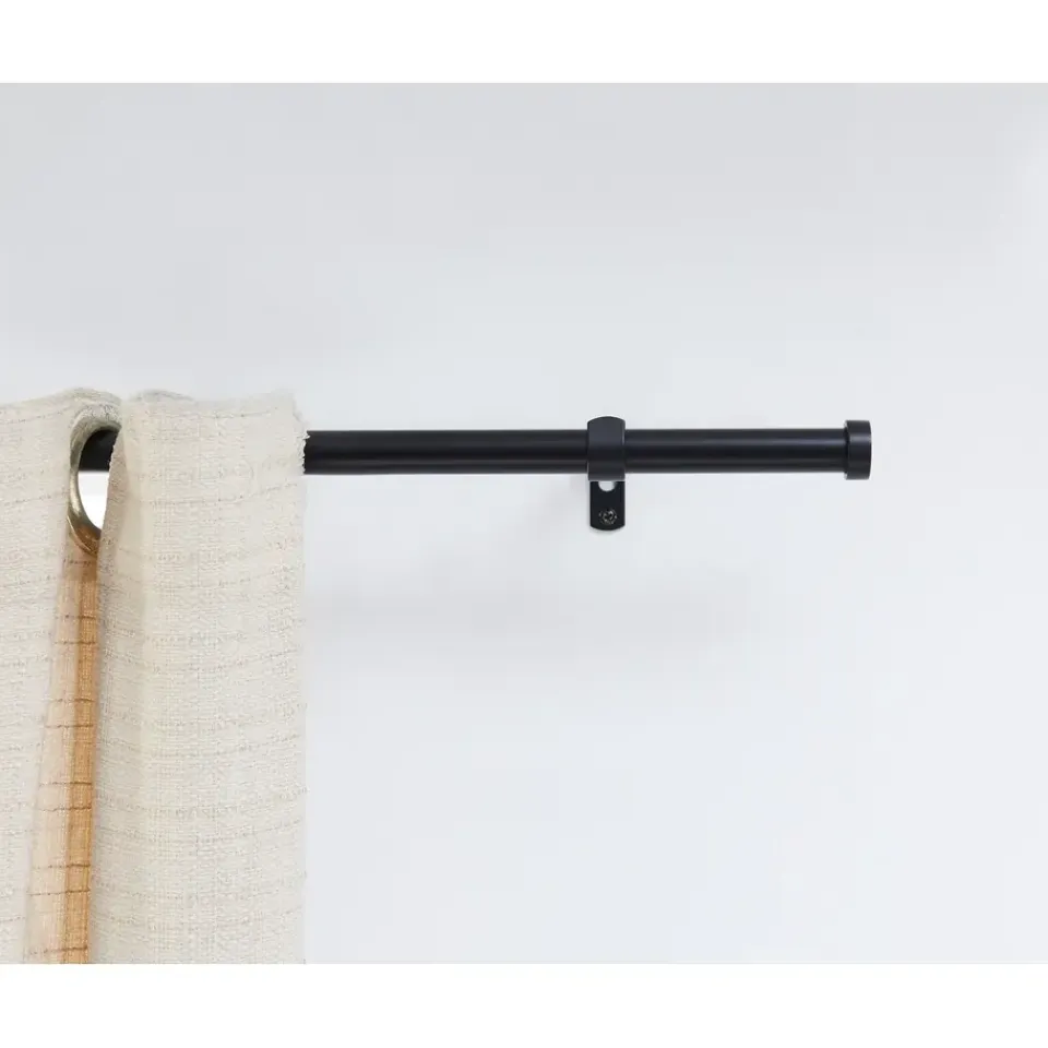 ACAZA Gordijnroede - Uitschuifbaar - Stang van 125-240 cm - Zwart Hot