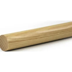 Leen Bakker Gordijnroede 200cm - eikenlook hout - Ø28mm (1280108) Clearance